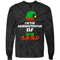 IM The Administrator Elf Family Pajama Christmas Admin Tie-Dye Long Sleeve Shirt