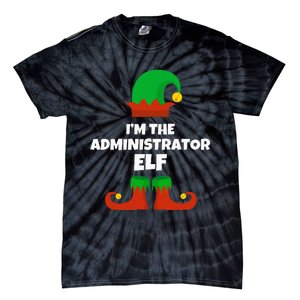 IM The Administrator Elf Family Pajama Christmas Admin Tie-Dye T-Shirt