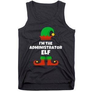 IM The Administrator Elf Family Pajama Christmas Admin Tank Top