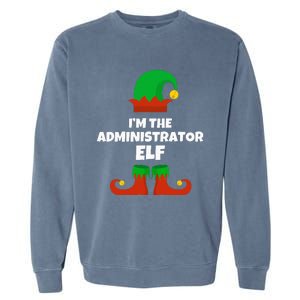 IM The Administrator Elf Family Pajama Christmas Admin Garment-Dyed Sweatshirt