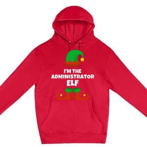 IM The Administrator Elf Family Pajama Christmas Admin Premium Pullover Hoodie