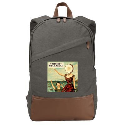 In The Aeroplane Over The Sea Neutral Milk Hotel Cotton Canvas Backpack