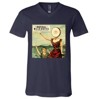 In The Aeroplane Over The Sea Neutral Milk Hotel V-Neck T-Shirt