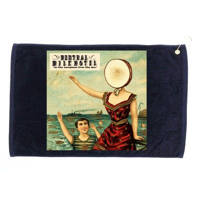 In The Aeroplane Over The Sea Neutral Milk Hotel Grommeted Golf Towel