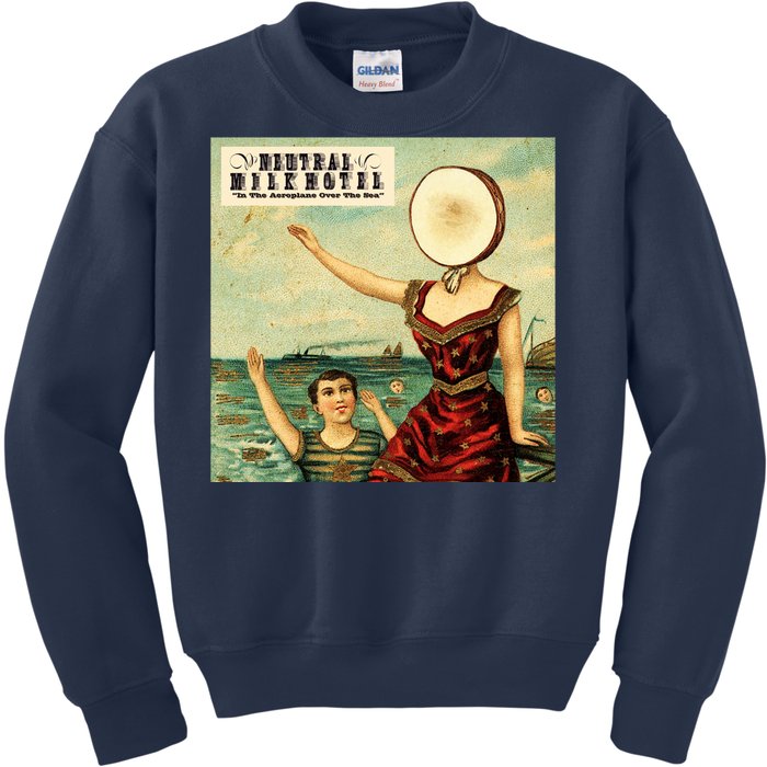 In The Aeroplane Over The Sea Neutral Milk Hotel Kids Sweatshirt