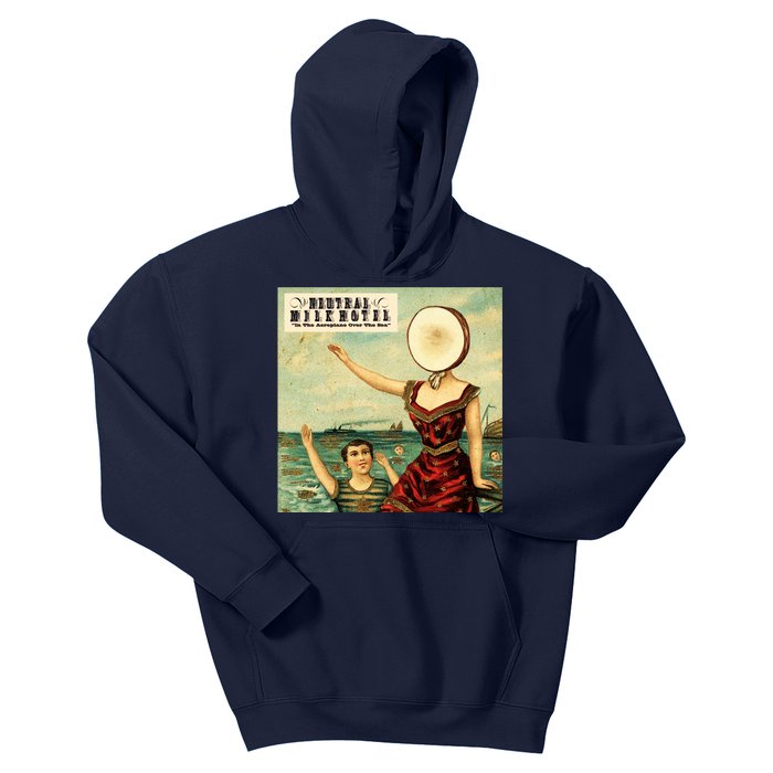 In The Aeroplane Over The Sea Neutral Milk Hotel Kids Hoodie