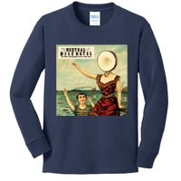 In The Aeroplane Over The Sea Neutral Milk Hotel Kids Long Sleeve Shirt