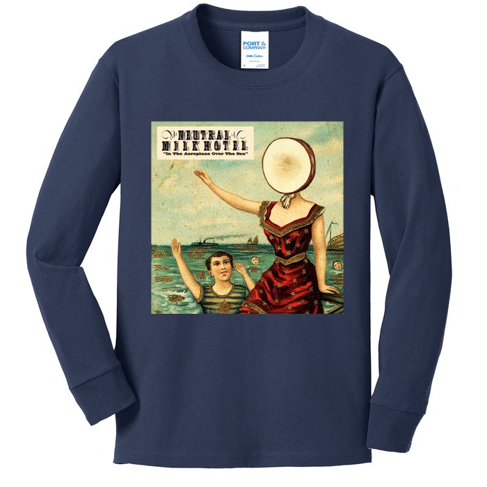 In The Aeroplane Over The Sea Neutral Milk Hotel Kids Long Sleeve Shirt