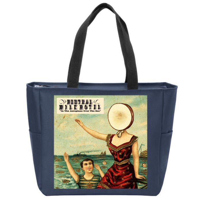 In The Aeroplane Over The Sea Neutral Milk Hotel Zip Tote Bag