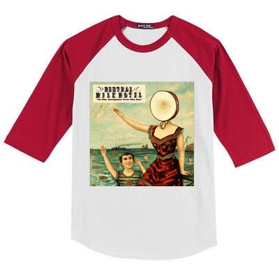 In The Aeroplane Over The Sea Neutral Milk Hotel Kids Colorblock Raglan Jersey