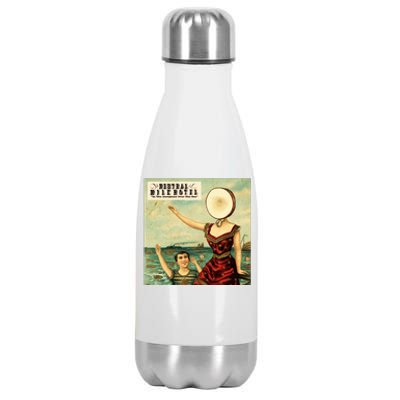 In The Aeroplane Over The Sea Neutral Milk Hotel Stainless Steel Insulated Water Bottle