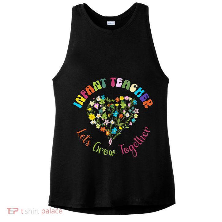 Infant Teacher Appreciation Week Wildflower Floral Women Ladies PosiCharge Tri-Blend Wicking Tank