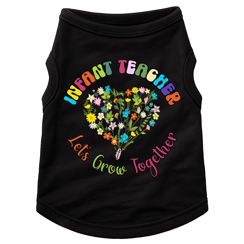 Infant Teacher Appreciation Week Wildflower Floral Women Doggie Tank