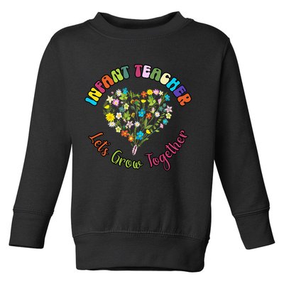 Infant Teacher Appreciation Week Wildflower Floral Women Toddler Sweatshirt