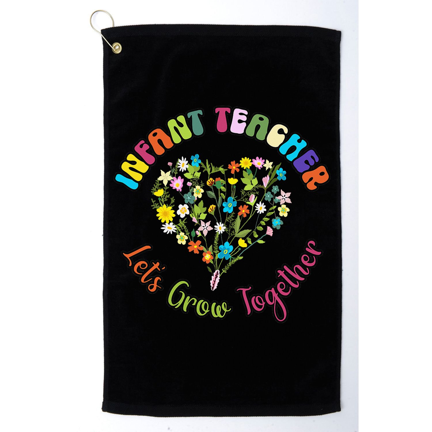 Infant Teacher Appreciation Week Wildflower Floral Women Golf Towel