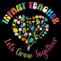 Infant Teacher Appreciation Week Wildflower Floral Women Women's Crop Top Tee