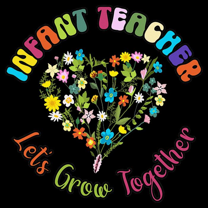 Infant Teacher Appreciation Week Wildflower Floral Women Women's Crop Top Tee