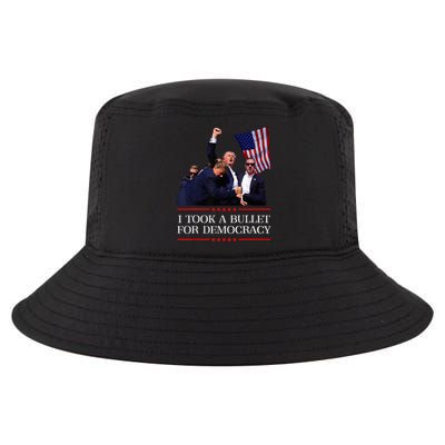 I Took A Bullet For Democracy Expresident Saying Election Cool Comfort Performance Bucket Hat