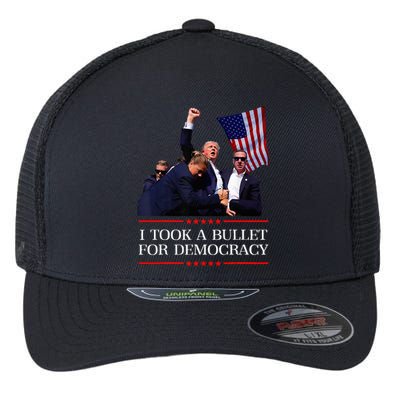 I Took A Bullet For Democracy Expresident Saying Election Flexfit Unipanel Trucker Cap