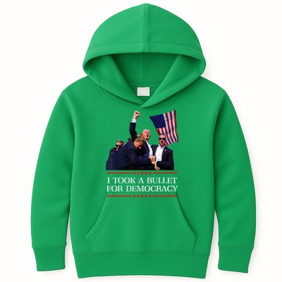 I Took A Bullet For Democracy Expresident Saying Election Kids Hoodie