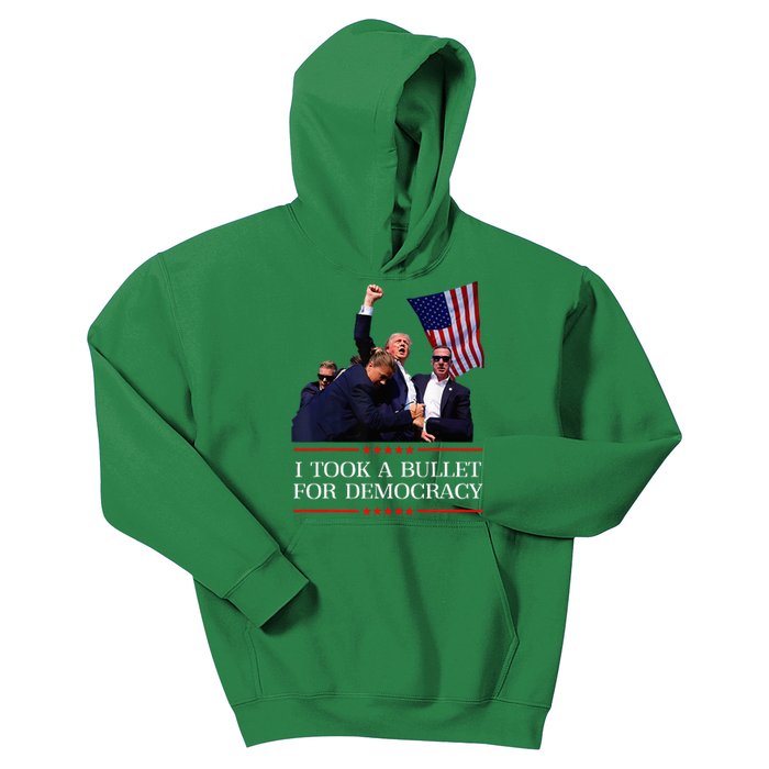 I Took A Bullet For Democracy Expresident Saying Election Kids Hoodie