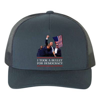 I Took A Bullet For Democracy Expresident Saying Election Yupoong Adult 5-Panel Trucker Hat