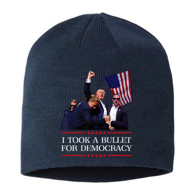 I Took A Bullet For Democracy Expresident Saying Election Sustainable Beanie