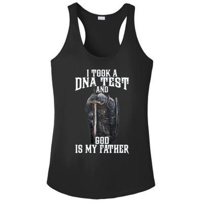 I Took A Dna Test And God Is My Father Ladies PosiCharge Competitor Racerback Tank