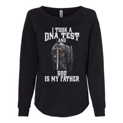 I Took A Dna Test And God Is My Father Womens California Wash Sweatshirt