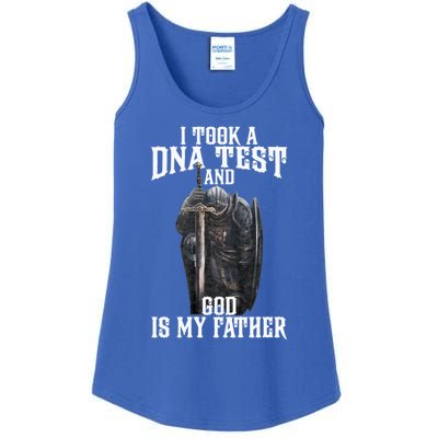 I Took A Dna Test And God Is My Father Ladies Essential Tank