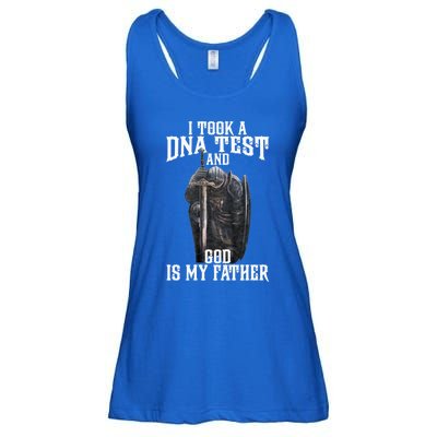 I Took A Dna Test And God Is My Father Ladies Essential Flowy Tank