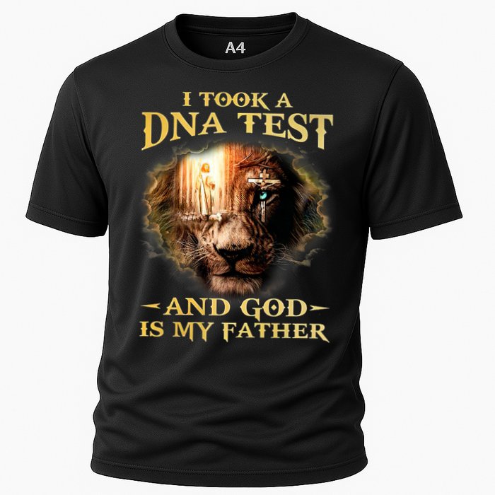 I Took A Dna Test And God Is My Father Lion Jesus Cooling Performance Crew T-Shirt