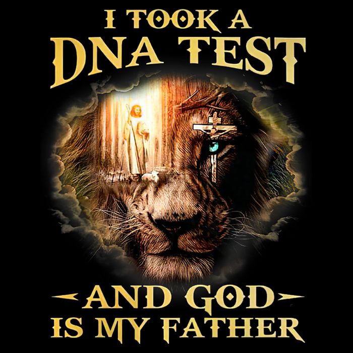 I Took A Dna Test And God Is My Father Lion Jesus Apron
