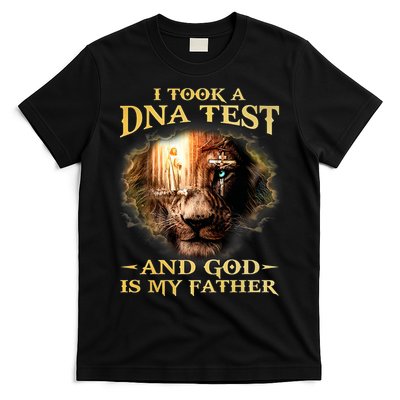 I Took A Dna Test And God Is My Father Lion Jesus T-Shirt