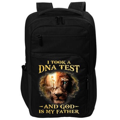 I Took A Dna Test And God Is My Father Lion Jesus Impact Tech Backpack