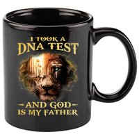 I Took A Dna Test And God Is My Father Lion Jesus 11oz C Handle Ceramic Mug