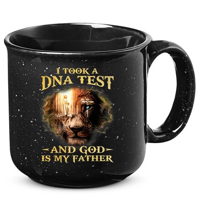 I Took A Dna Test And God Is My Father Lion Jesus 15oz Campfire Ceramic Mug