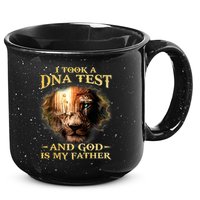 I Took A Dna Test And God Is My Father Lion Jesus 15oz Campfire Ceramic Mug