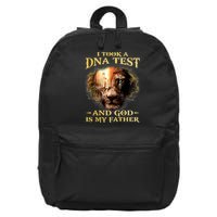 I Took A Dna Test And God Is My Father Lion Jesus 16 in Basic Backpack