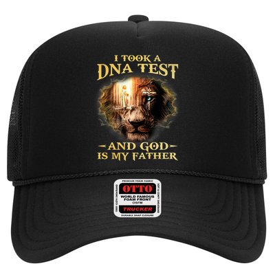 I Took A Dna Test And God Is My Father Lion Jesus Trucker Hat