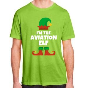 IM The Aviation Elf Family Pajama Christmas Aviator Pilot Cool Gift Adult ChromaSoft Performance T-Shirt