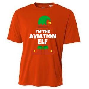 IM The Aviation Elf Family Pajama Christmas Aviator Pilot Cool Gift Cooling Performance Crew T-Shirt