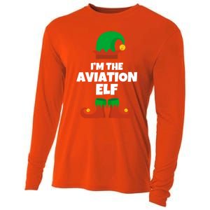 IM The Aviation Elf Family Pajama Christmas Aviator Pilot Cool Gift Cooling Performance Long Sleeve Crew