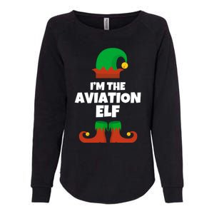 IM The Aviation Elf Family Pajama Christmas Aviator Pilot Cool Gift Womens California Wash Sweatshirt