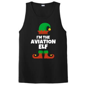 IM The Aviation Elf Family Pajama Christmas Aviator Pilot Cool Gift PosiCharge Competitor Tank