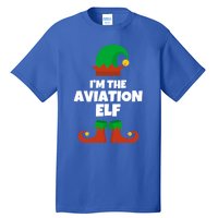 IM The Aviation Elf Family Pajama Christmas Aviator Pilot Cool Gift Tall T-Shirt