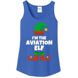 IM The Aviation Elf Family Pajama Christmas Aviator Pilot Cool Gift Ladies Essential Tank