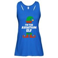 IM The Aviation Elf Family Pajama Christmas Aviator Pilot Cool Gift Ladies Essential Flowy Tank