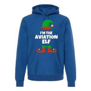 IM The Aviation Elf Family Pajama Christmas Aviator Pilot Cool Gift Premium Hoodie