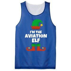 IM The Aviation Elf Family Pajama Christmas Aviator Pilot Cool Gift Mesh Reversible Basketball Jersey Tank